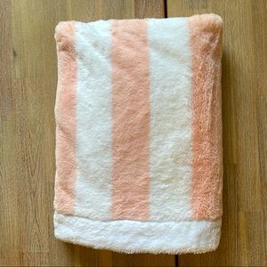 Petite Lem Pink Stripped Baby Blanket